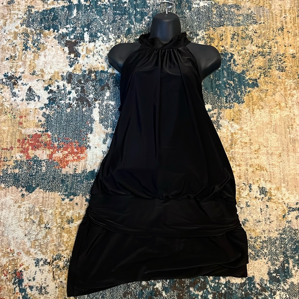 Black Dress with loose top and tight bottom half